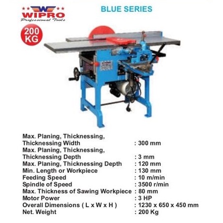 Mesin Kayu Multifungsi 300mm MQ 443 WIPRO