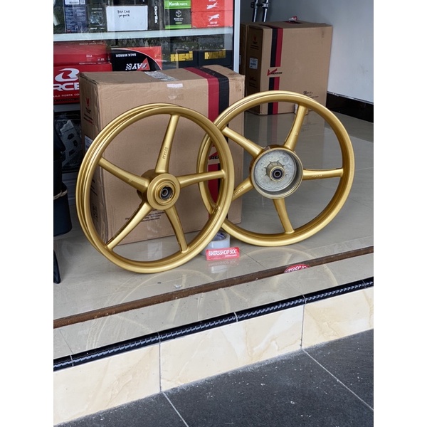 velg vrossi sanca palang 5 gold yamaha rx king PNP cb gl mp skok depan ninja / mp termurah