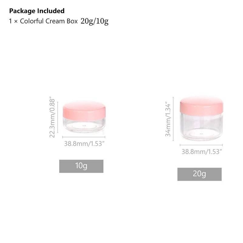 Kotak Kemasan Kosong Bahan Plastik Ukuran 10 / 20g Untuk Eyeshadow Krim Lip Balm