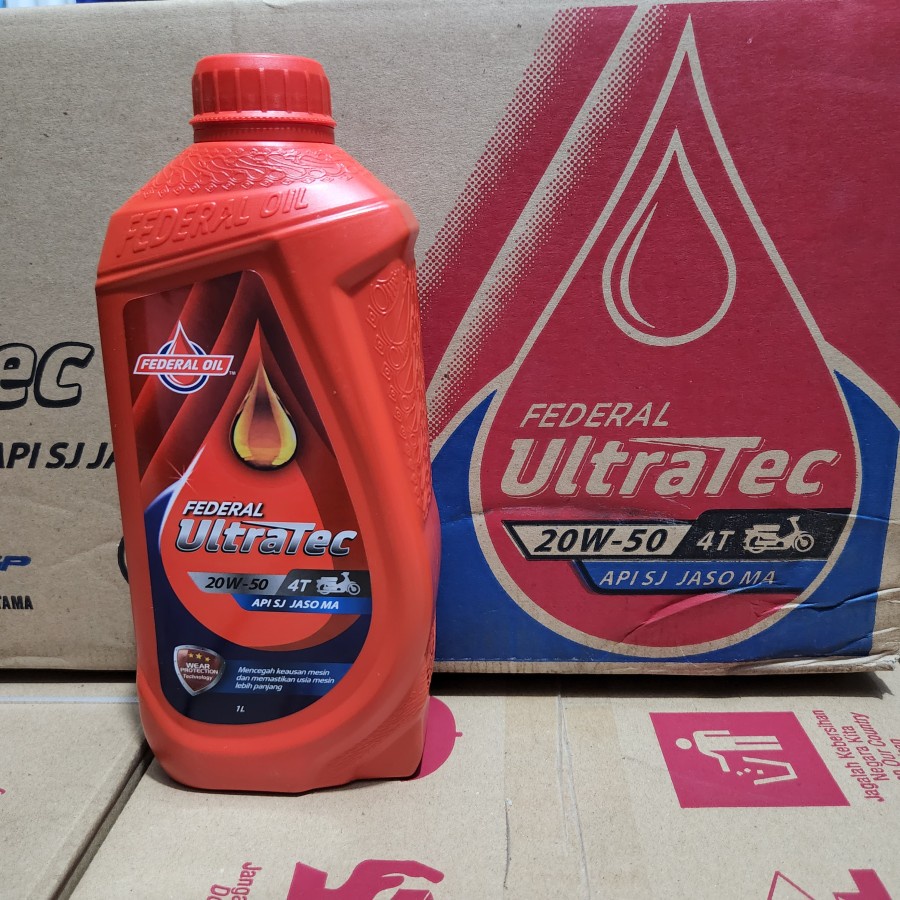 Oli Federal Ultratec 20W-50 Sport 4T 1L 1 Liter X 24 Botol Perdus