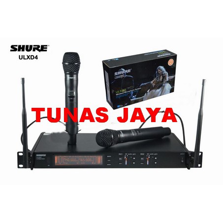 Murah Mic Wireless Shure ULXD4 ( Handheld ) Multi Channel