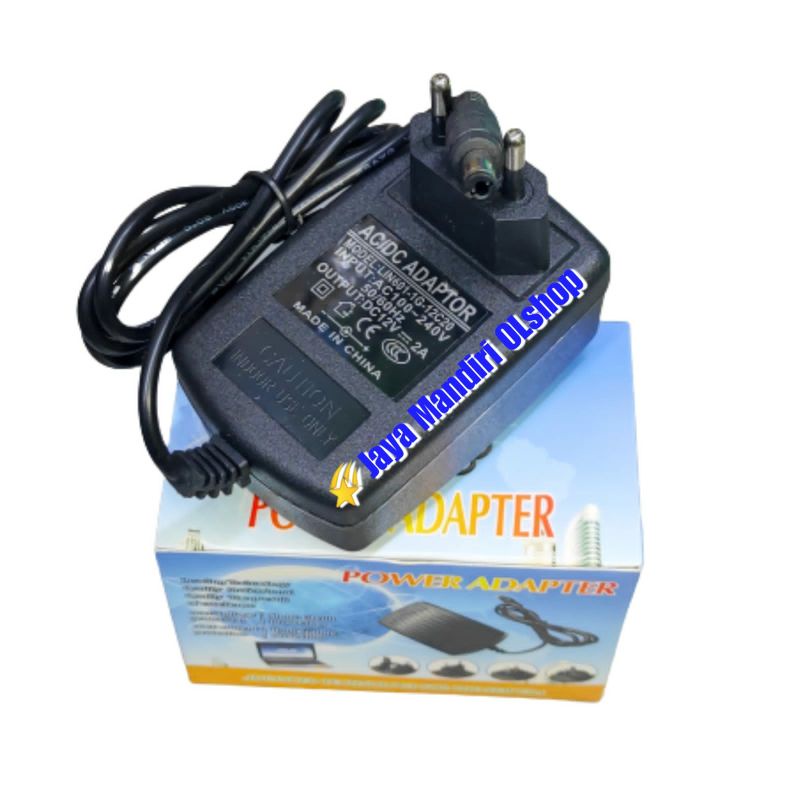 Adaptor 12V - 2A / 2 Ampere 12 Volt Kualitas Bagus