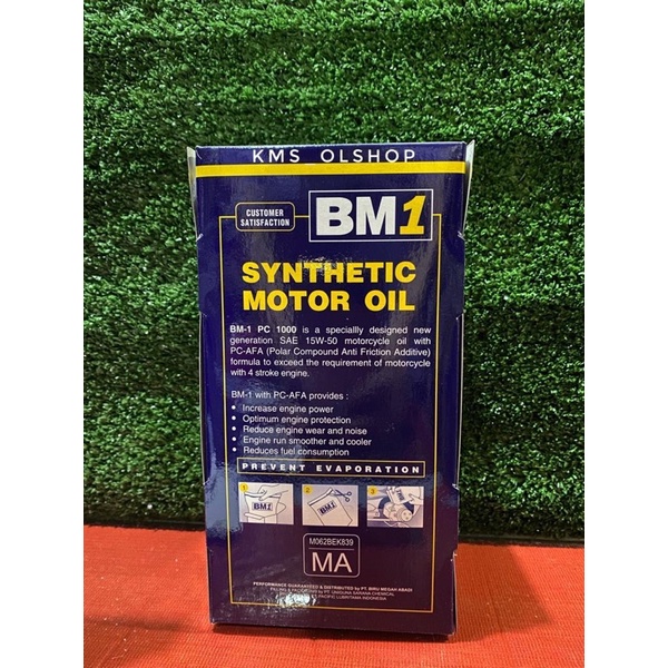 OLI BM1 4T PC 1000 SAE 15W-50 1000ML Pelumas Mesin Motor 4T BM-11 Liter