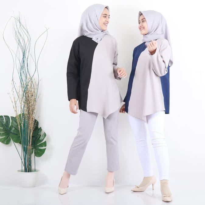  KODE 300 Baju  Atasan  Tunik Wanita  Muslim Reva Busui 