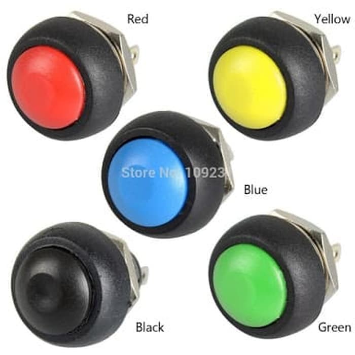 PBS-33B 12mm Waterproof Momentary ON OFF Push Button 2p Switch PBS33B