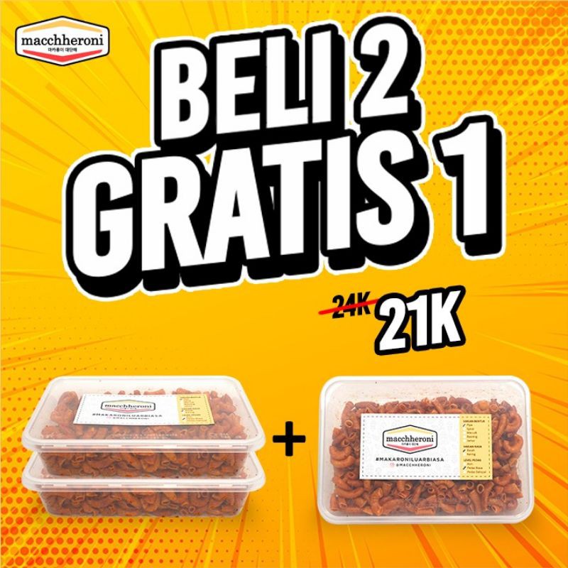 

(PROMO TERBATAS) MACCHERONI MAKARONI PIPA 150 BELI 2 GRATIS 1