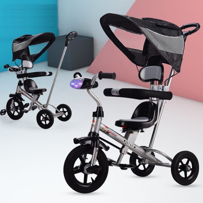 Sepeda Roda Tiga Anak Exotic ET1257-178 One Touch Rotate Seat Hadap