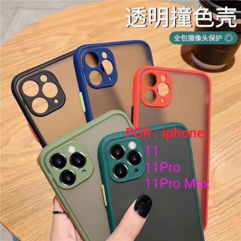 Case iphone 11 11pro 11ProMax Pro Max Lens Full Matte Hardcase Elegan warna warni Casing Cover Aerocase