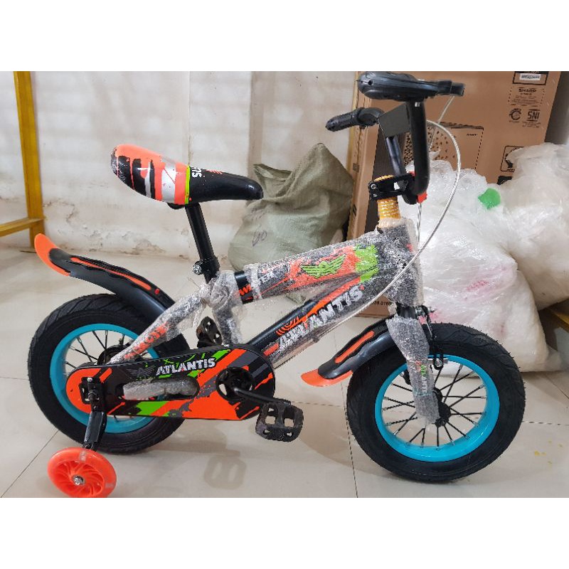 Sepeda Anak Sepeda BMX 12 inch ATLANTIS ( Ban Jumbo ) ( Warna Orange )