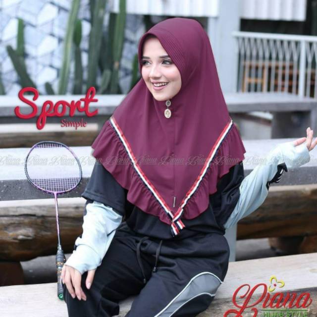 

Sporty Simple Pita maroon