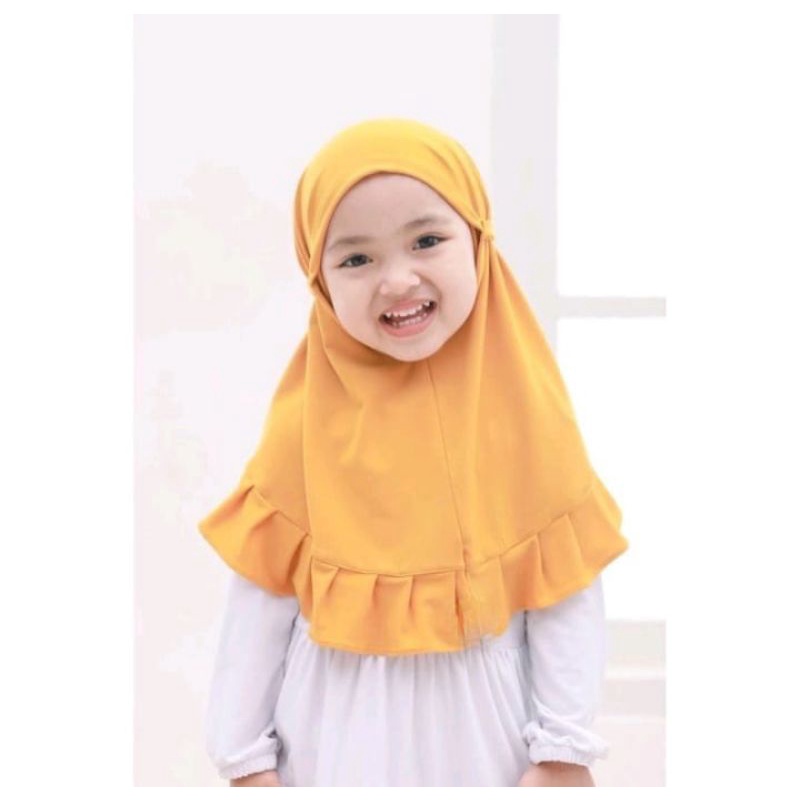 kerudung anak SYAQILA  / hijab instan anak jersey 0-2thn