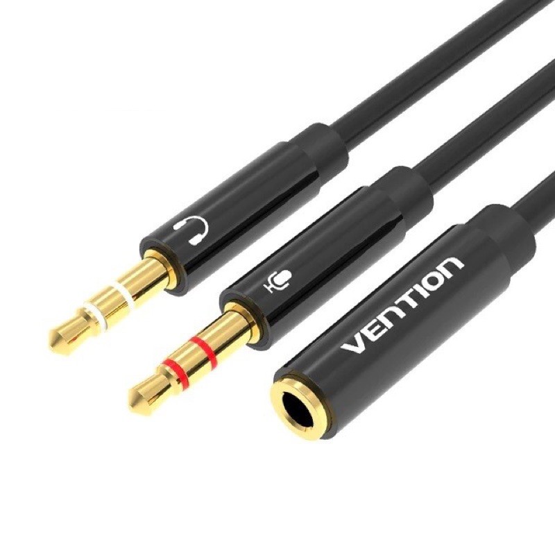 kabel aux audio spliter 3,5mm female to 2 male vention-BBTBY
