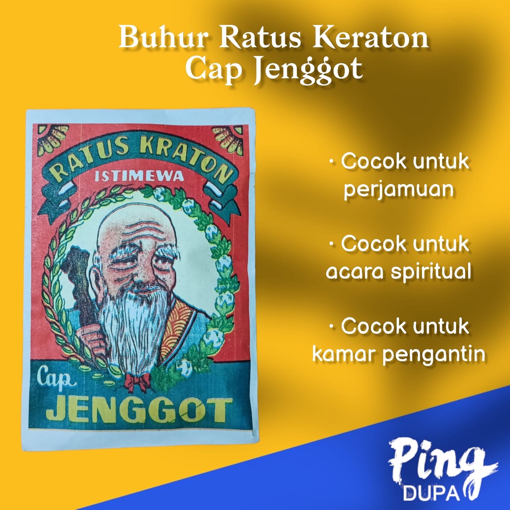 Bubuk Buhur Ratus Keraton Cap Jenggot Istimewa Ukuran Besar