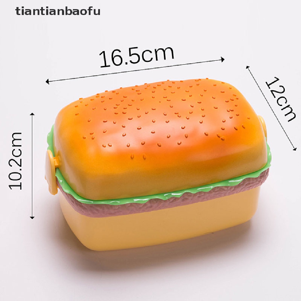 Kotak Makan Siang Bento Bentuk Hamburger Untuk Anak