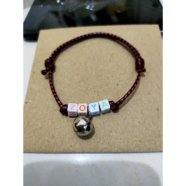 Kalung kucing custom nama tali Korea warna