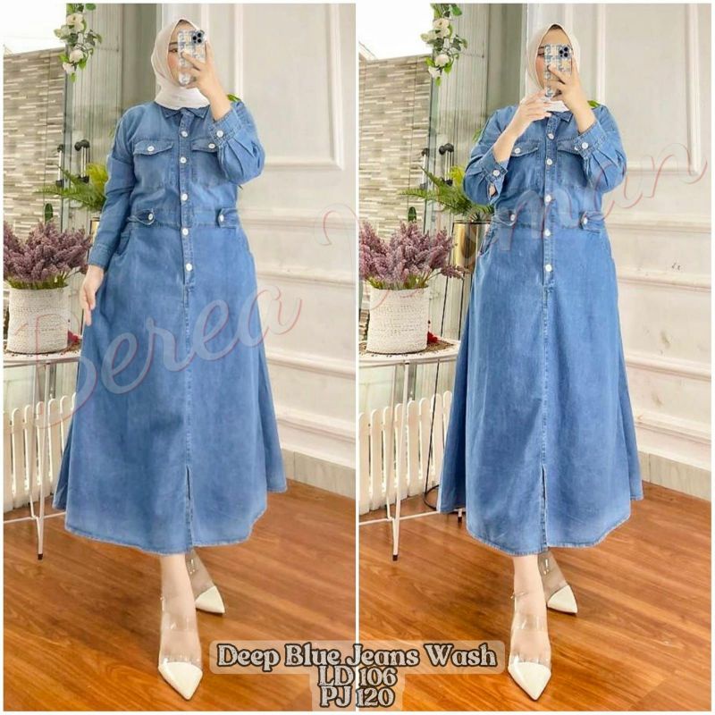 Midi dress / Tunik jeans premium