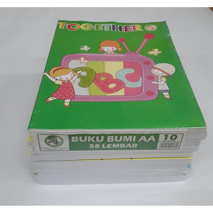 

BUKU TULIS AA BUMI 58 LEMBAR UKURAN KWARTO ISI 10 BUKU