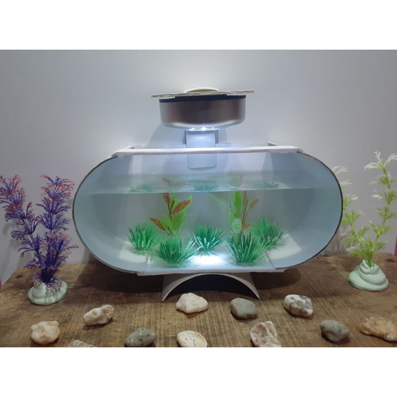 Aquarium ikan cupang mini Akrilik (AralusBarang)