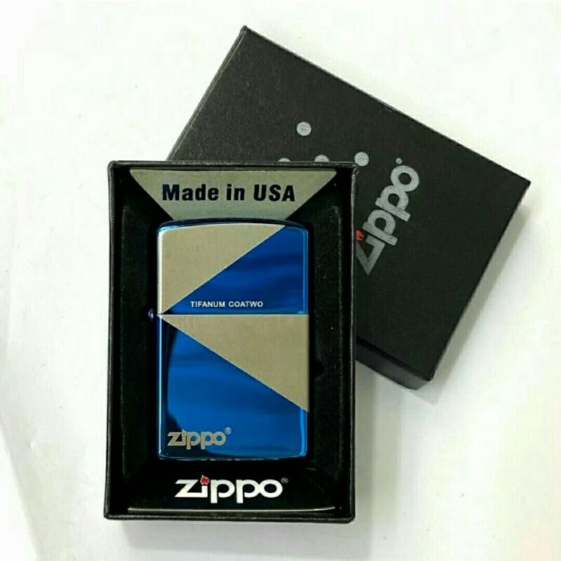Korek api Zippo Blue ice  Tulisan Tifanum