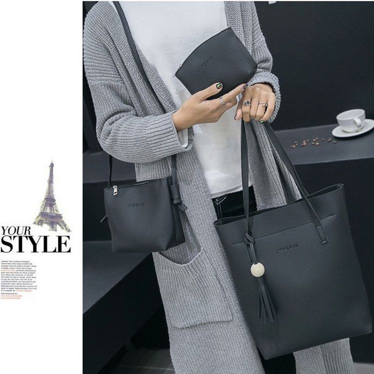 Tas Tote Tangan Dompet 3 In 1 Make Up Wanita Murah Summer Bag in Bag #B0030