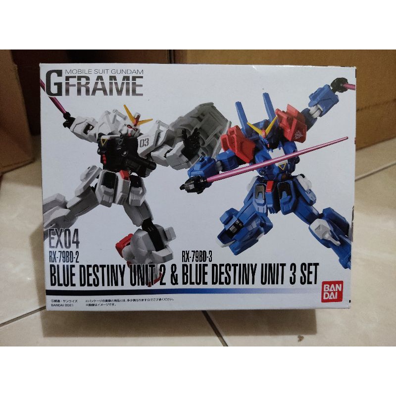 Bandai GFrame EX04 Blue Destiny Unit 2 & Blue Destiny Unit 3 Set