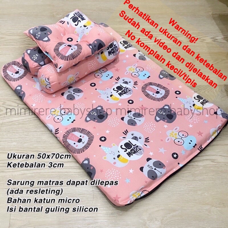 Matras Kasur Bayi Set Bantal Guling Murah