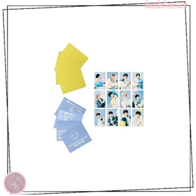 [SHARING] Treasure Official MD Lyrics Card + Photocard + Envelope (MY TREASURE)