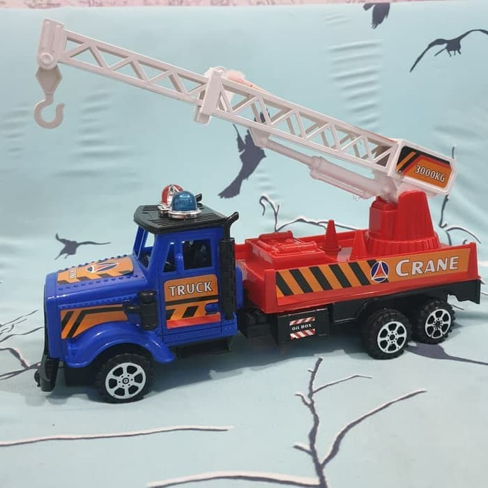 well-44 mainan truk crane truck / truk crane tangga
