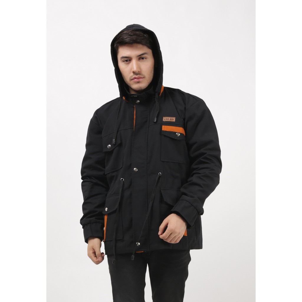 JAKET PARKA PRIA / JAKET GUNUNG PRIA CANVAS TEBAL DISTRO BANDUNG ORIGINAL MKC 275 - CBR SIX