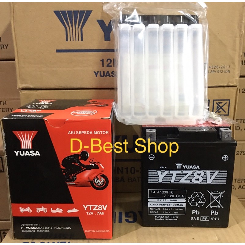 Aki kering YUASA YTZ8V | Xmax R25 CBR 250 KLX MT25