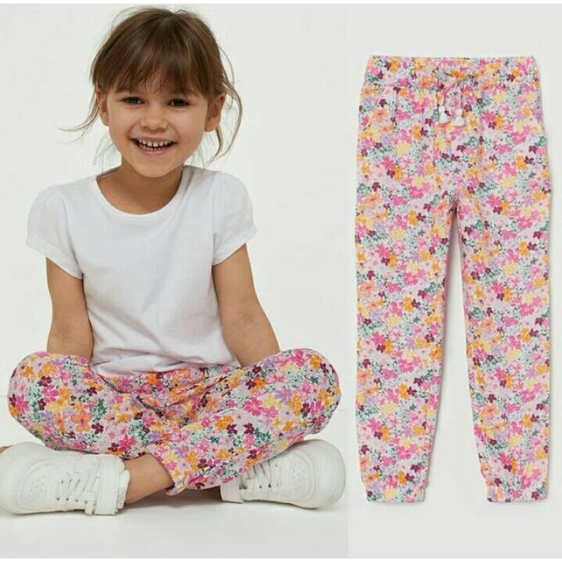 HNM GIRL JOGGER RAYON SIZE 6-7Y