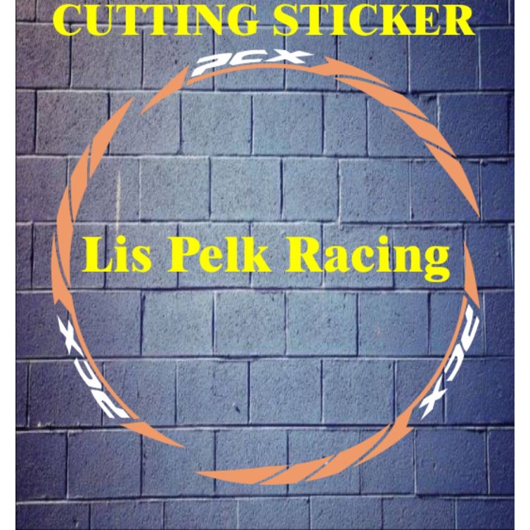 stiker cutting variasi lis pelek motor honda pcx