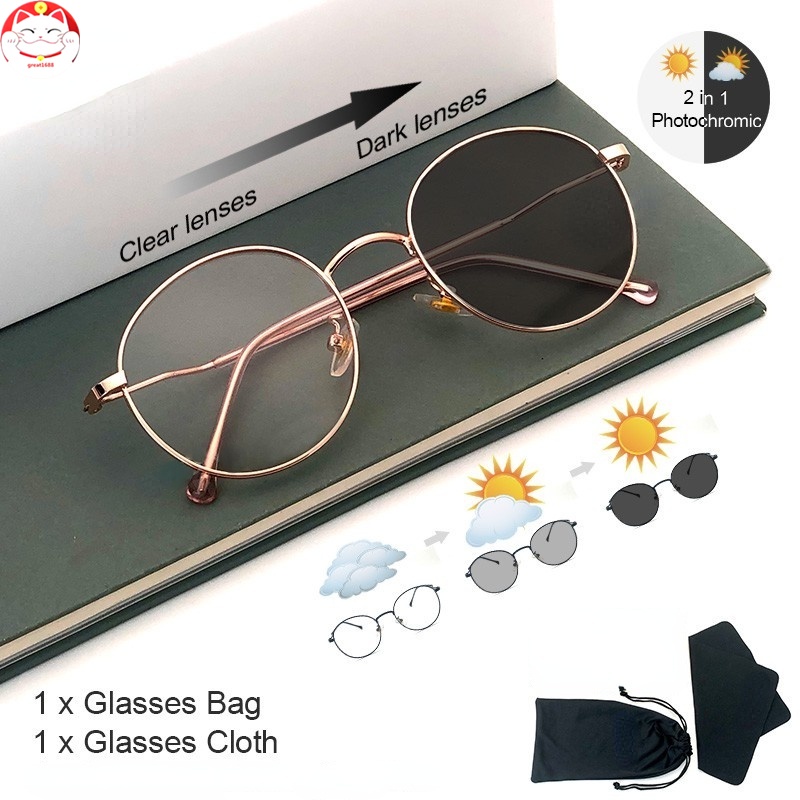 Kacamata Photochromic Anti Radiasi Blue Ray Untuk Pria Dan Wanita