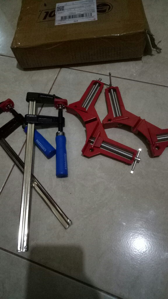 Clamp F 250mm X 50mm Catok Kayu 25cm X 5cm Model Ramping Catok F 25cm