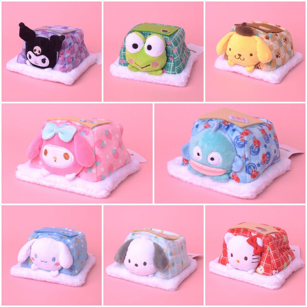 Sanrio Cartoon Warm Nest Plush Toy Cute Kuromi Melody Wearable Doll Kids Gift