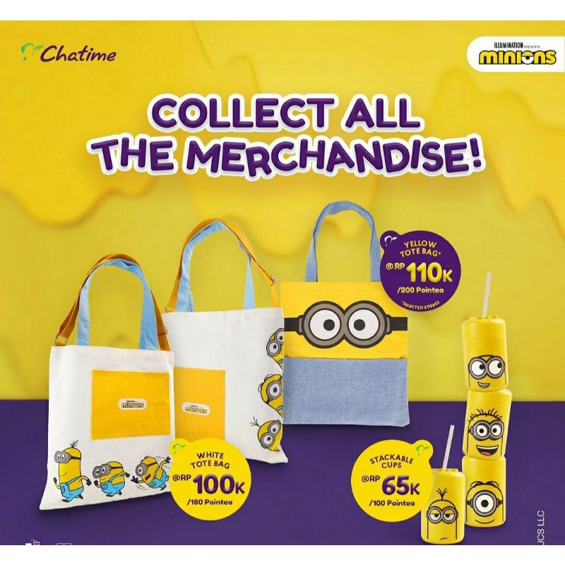 Merchandise Chatime x Minion Original