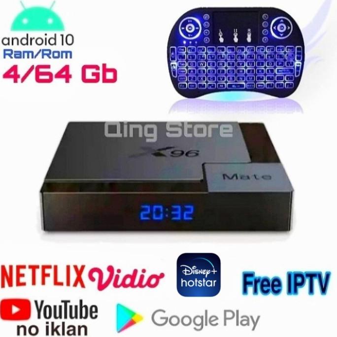 android tv box 4gb android 10 X96 Mate + Keyboard