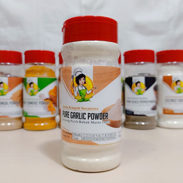 Bawang Putih Bubuk Murni 100% 50 Gr - Pure Garlic Organic Extract Powder