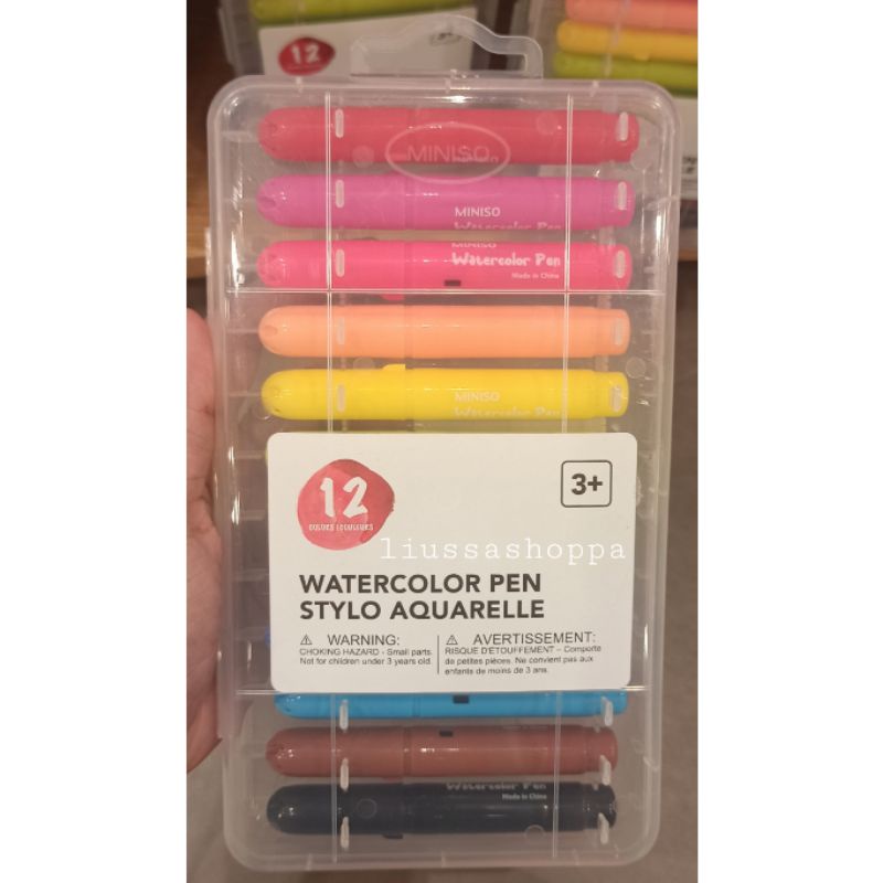 

Spidol Miniso - 12 Color Watercolor Pen