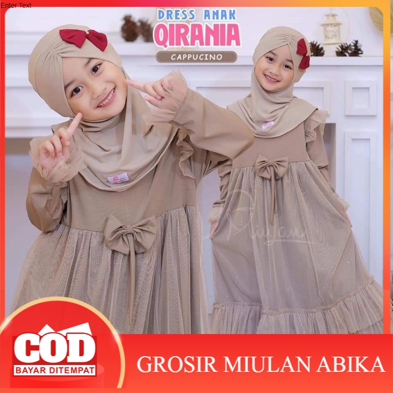 Dress anak kids qirania princess tutu by miulan hijab