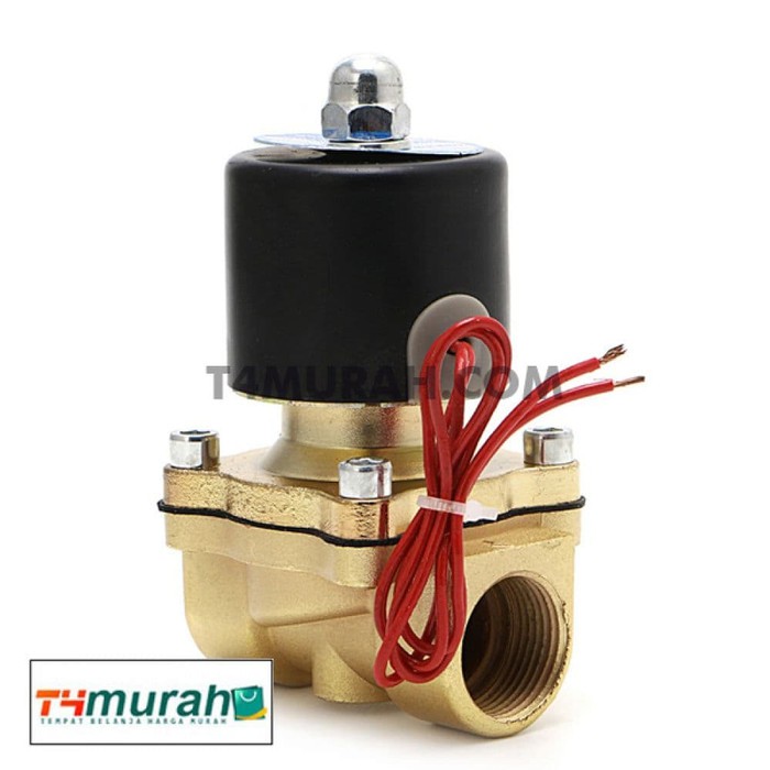 Jual Kran Air Selenoid Valve DN20 3/4 Inch Arus AC 220V Normal Close ...