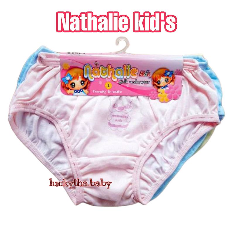 3pcs_  CD Nathalie kids celana dalam anak perempuan / CD anak katun nathalie kids ntk 506