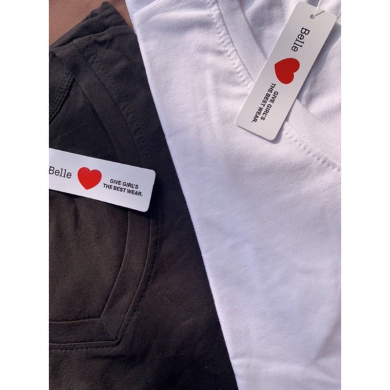 kaos belle lengan panjang size L