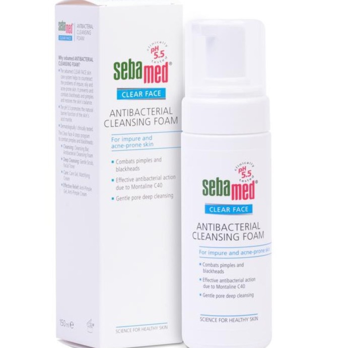 Sebamed Clear Face Antibacterial Cleansing Foam 150ml