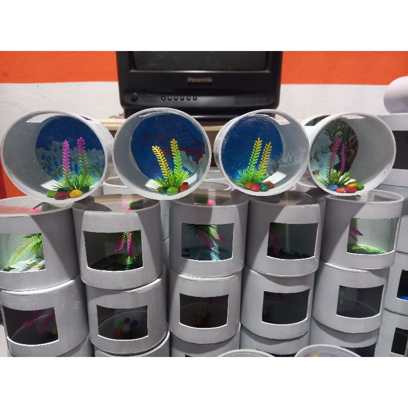 aquarium pvc/aquarium akrilik/aquarium mini/aquarium cupang/aquarium guffy