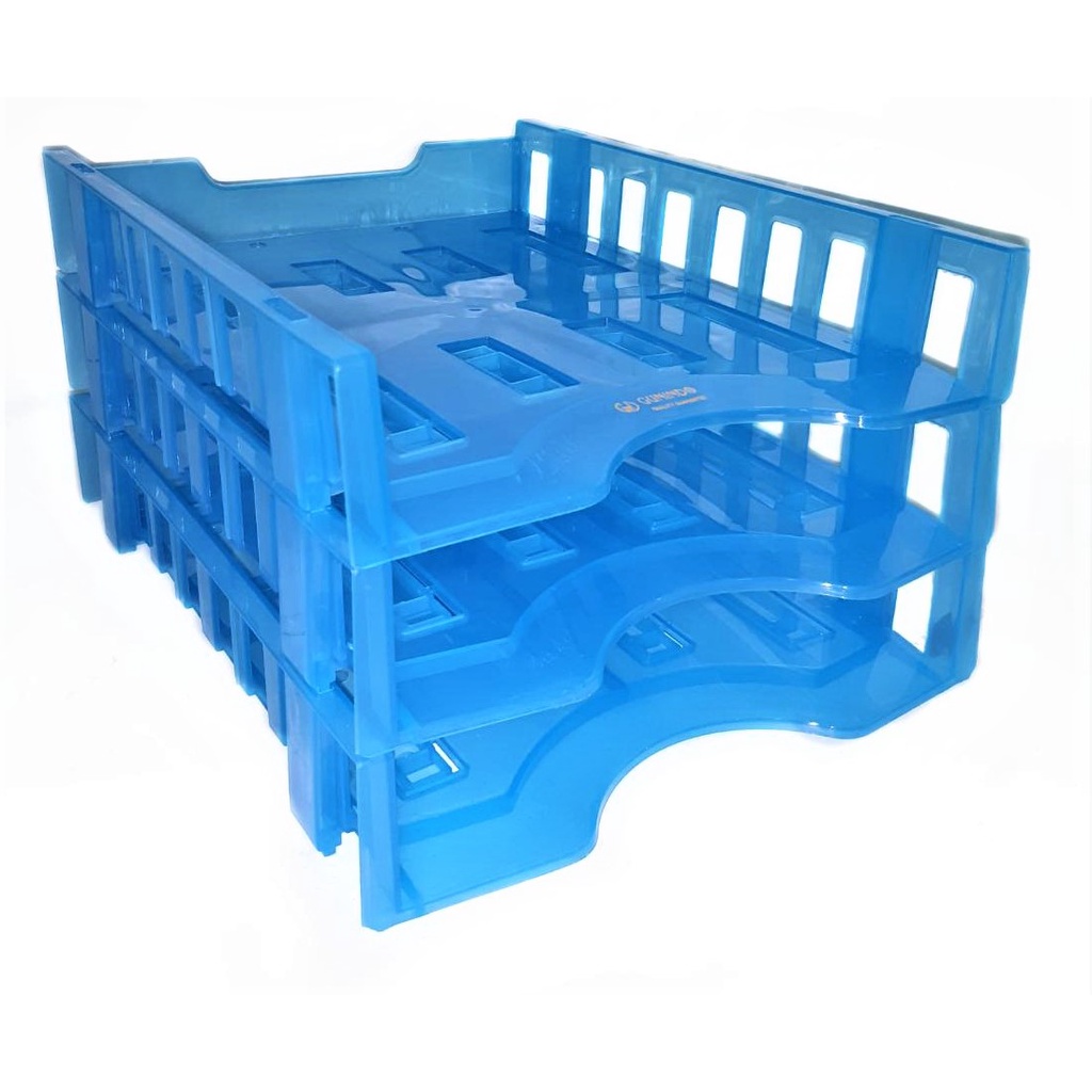 

LETTER TRAY PLASTIK GUNINDO 903 RAK KERTAS MEJA 3 TINGKAT FOLIO STACKABLE