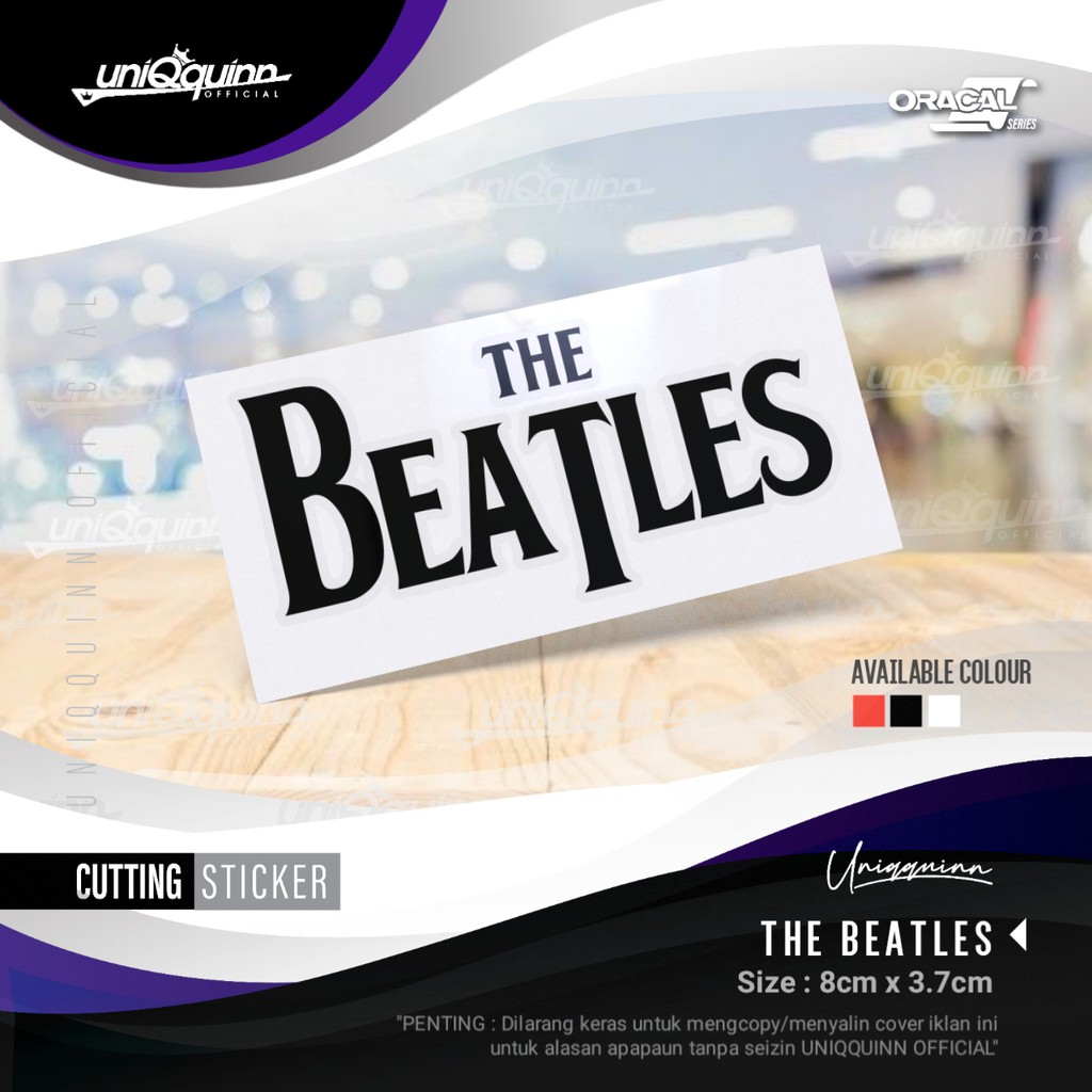 

UQ Cutting Sticker Musik The Beatles | Stiker The Beatles | Stiker Murah | Stiker keren