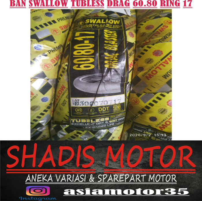 Ban Swallow Tubeless SB-104 Drag Blaster 60/80 Ring 17