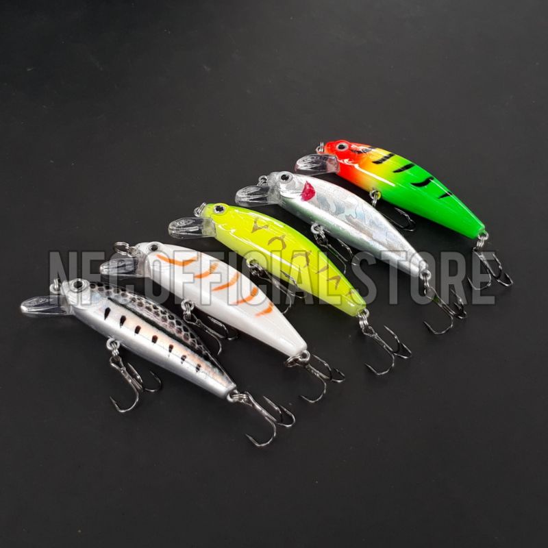 Lure Minnow Sinking 5 cm / 6 gram, BEST KILLER ACTION Kualitas Premium, Rekomendasi untuk Ultralight casting