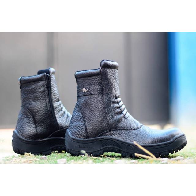 SEPATU SAFETY SEMI BOOTS LACOSTE PRIA KULIT BOOT SAVETY BUT SEPTI BUTS SEVTI BOT SEPTY BOTS SEFTY 1